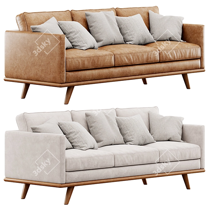 Luxury Comfort Nolita Sofa 3D model image 1