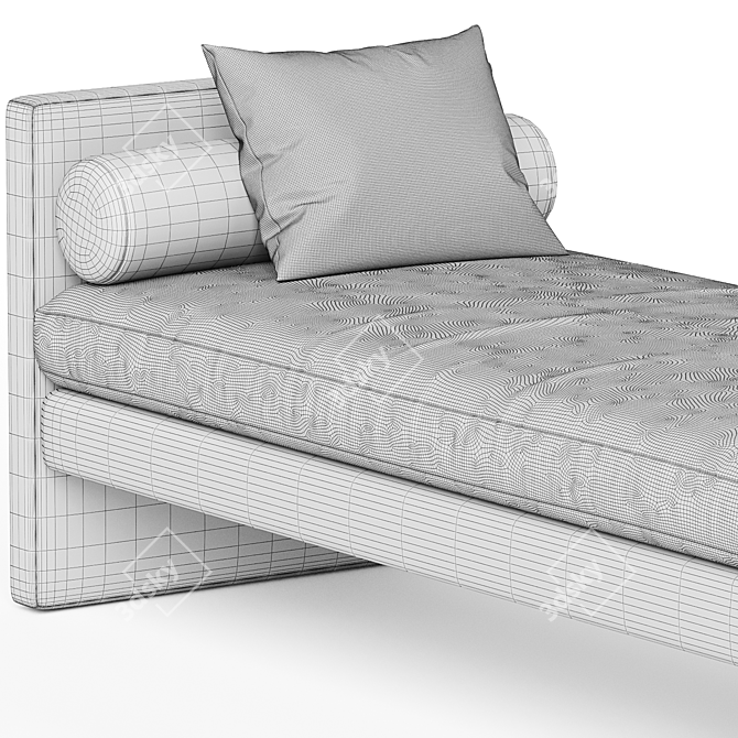  Modern Segment Daybed - Convertible Comfort 3D model image 3