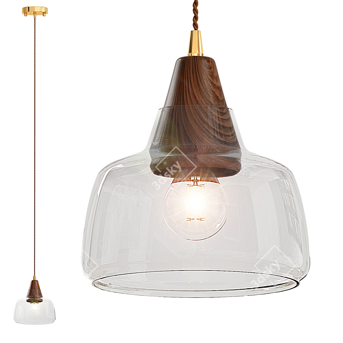 Stylish Modern Benito Lamp 3D model image 1