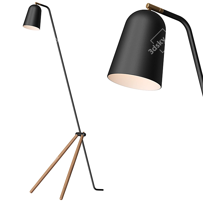 Giraffe Floor Lamp, 138cm 3D model image 2