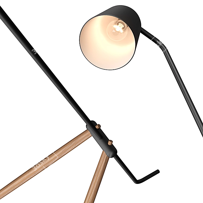 Giraffe Floor Lamp, 138cm 3D model image 3