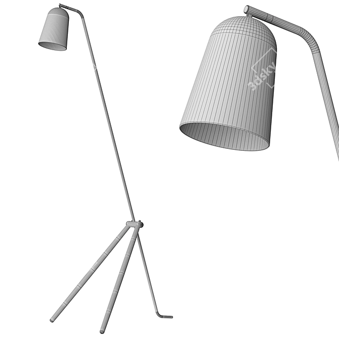 Giraffe Floor Lamp, 138cm 3D model image 4
