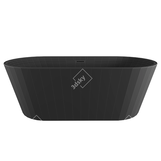 Abber AB9203-1.6 Acrylic Bathtub 160x80 3D model image 2