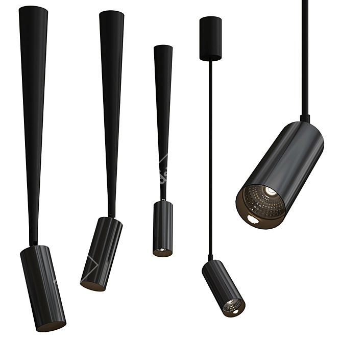 Sleek PALA Lighting Collection 3D model image 1