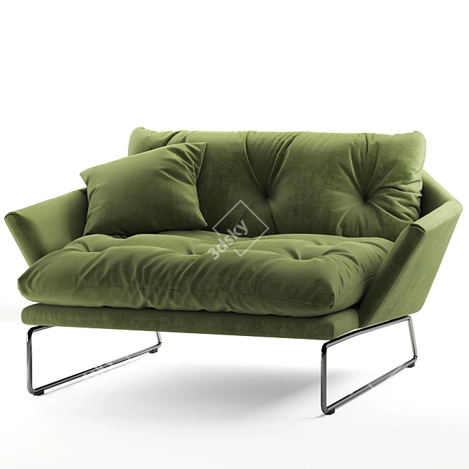 Modern Elegance in Armchair Design 3D model image 2