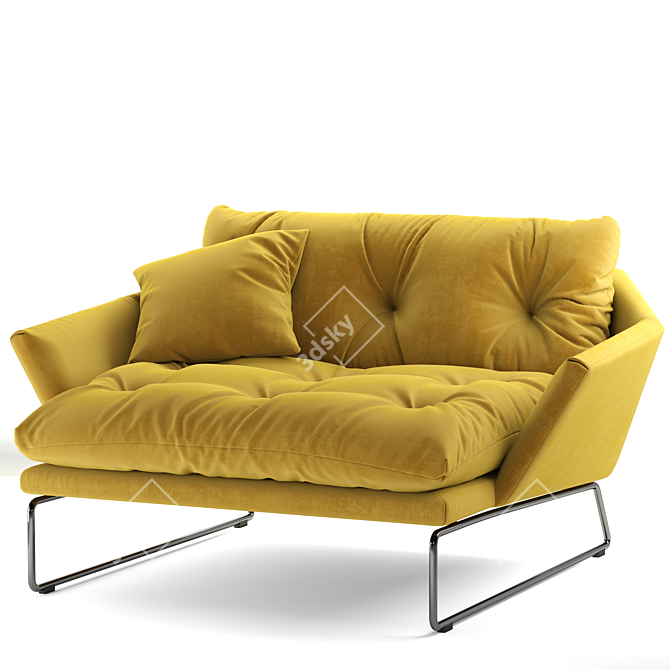 Modern Elegance in Armchair Design 3D model image 5