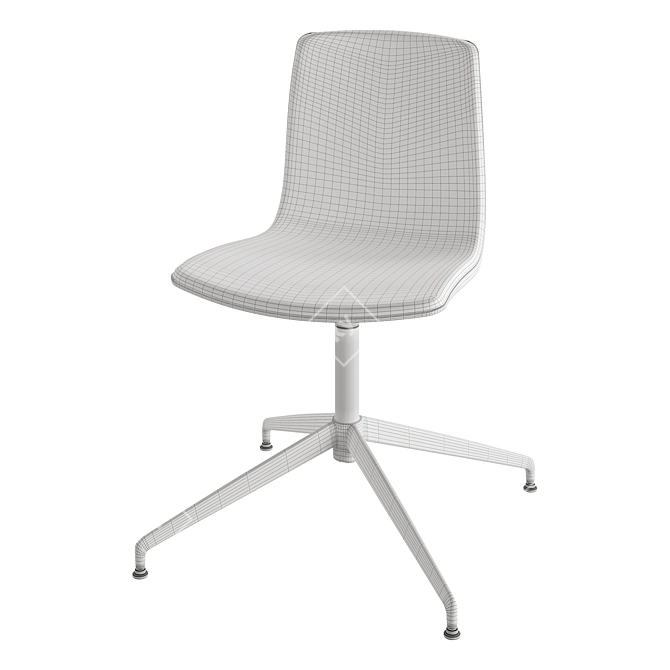 Modern AAVA Trestle Glides Chair 3D model image 5
