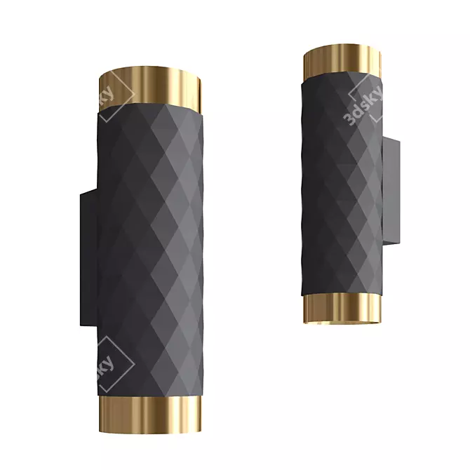Stylish Astrum Wall Sconce 3D model image 1