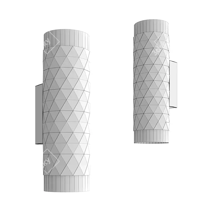 Stylish Astrum Wall Sconce 3D model image 2