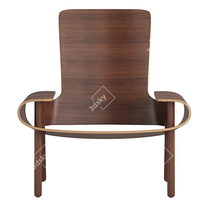 Modern Comfort: Skrolla Lounge Chair 3D model image 2