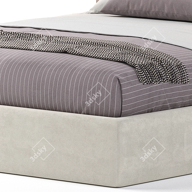 Modern NORMA Bed Design 3D model image 2