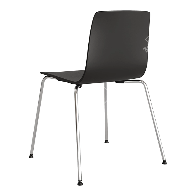 Sleek contemporary AAVA dining chair 3D model image 3