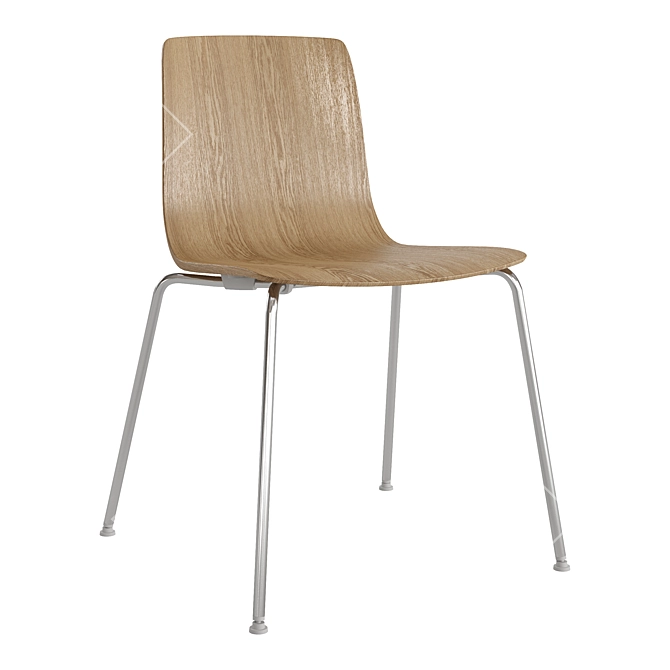 Sleek contemporary AAVA dining chair 3D model image 4