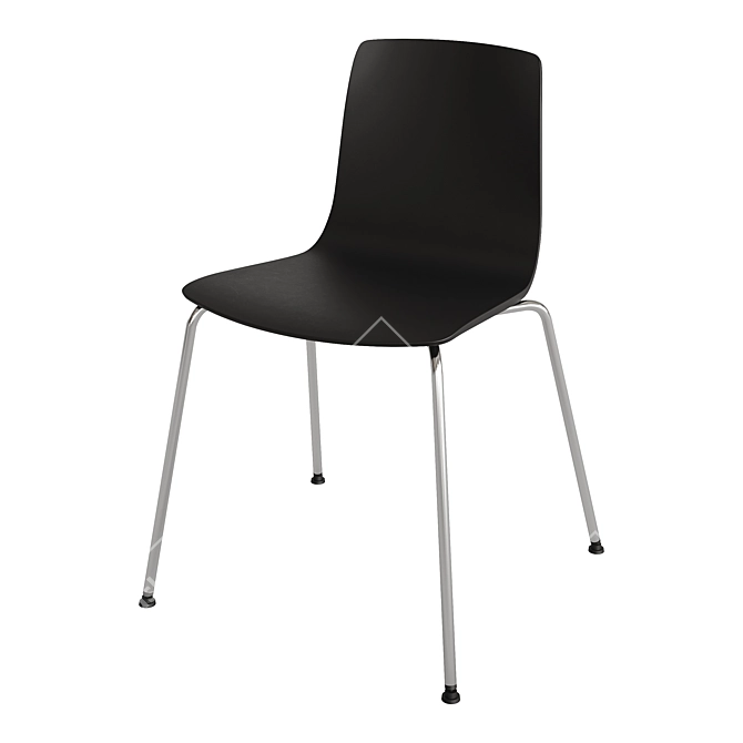 Sleek contemporary AAVA dining chair 3D model image 6