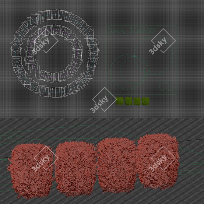 Laurel Hedge Collection Vol. 129 3D model image 5