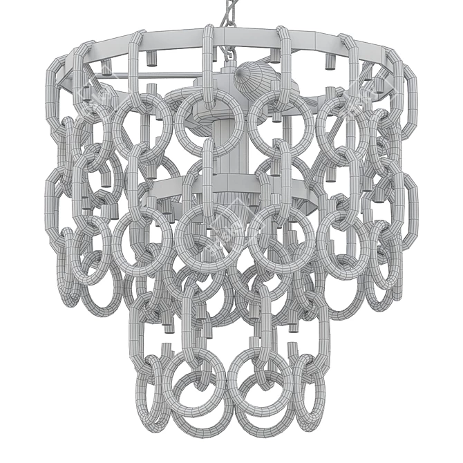 Elegant Lighting Crystal Pendant 3D model image 2