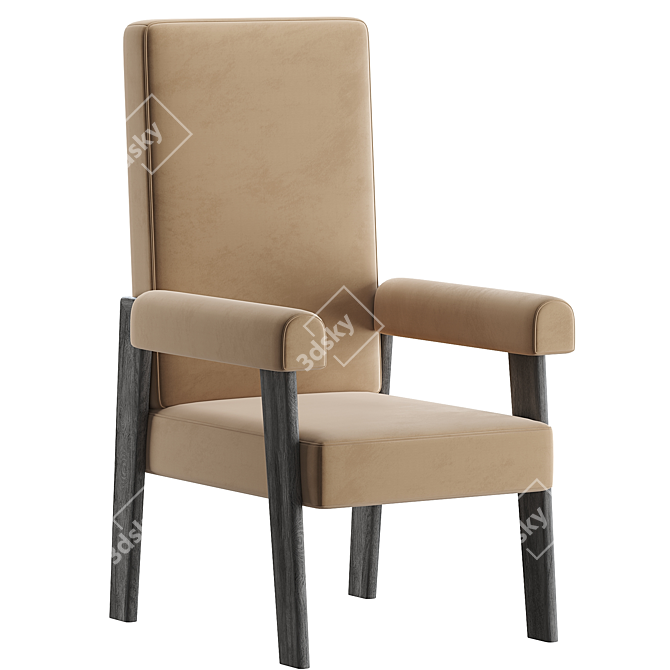 Milo High Chair 3D Model 3D model image 2