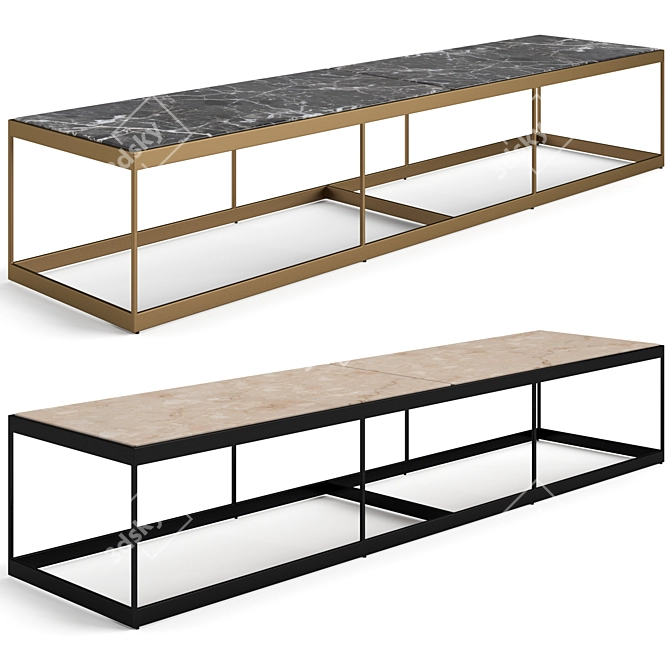 Eichholtz La Quinta Coffee Tables Set 3D model image 6
