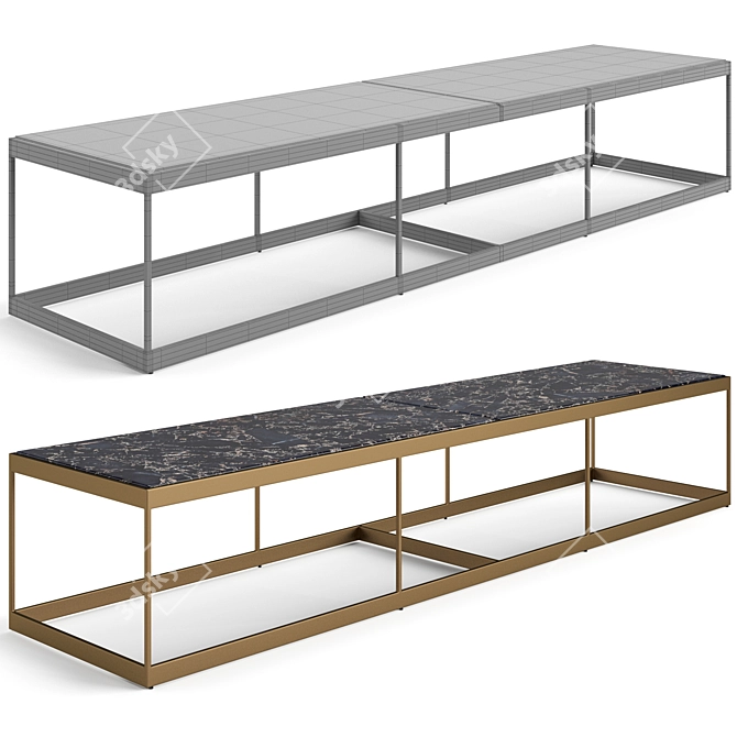 Eichholtz La Quinta Coffee Tables Set 3D model image 7
