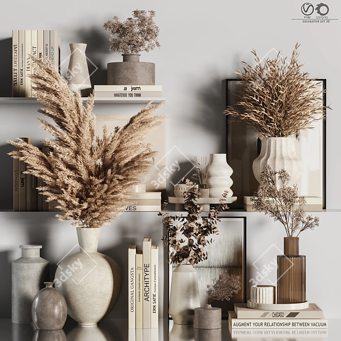 Elegant Decorative Set for Renders 3D model image 1