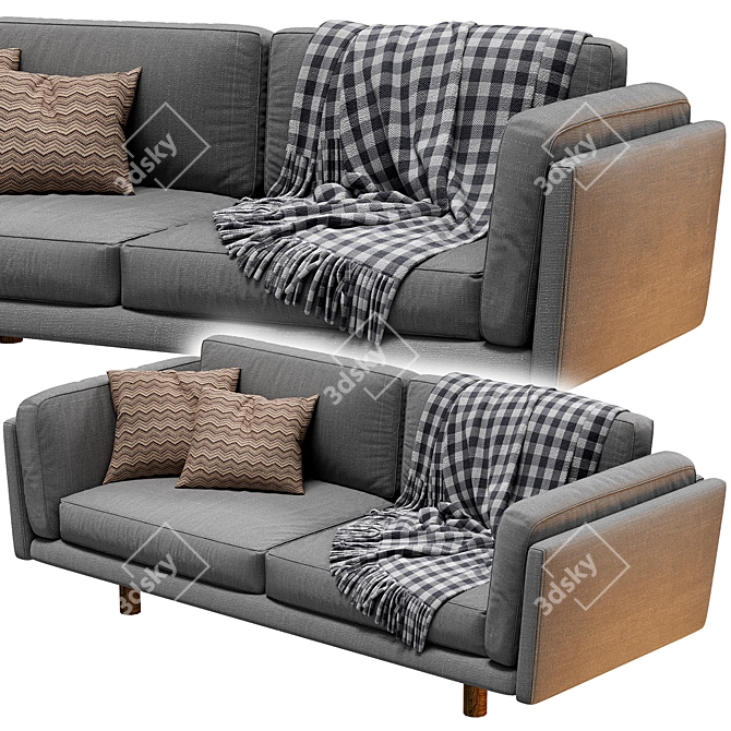 Fredericia Divan Sofa - Modern Elegance 3D model image 3