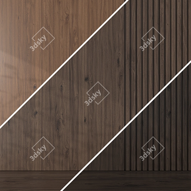 Seamless Oak Textures Collection 3D model image 5