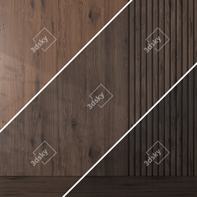 Oak Wood Texture Pack 048 3D model image 5
