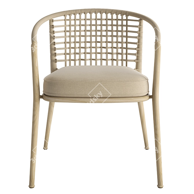 Modern Bebitalia Chair Table Set 3D model image 2
