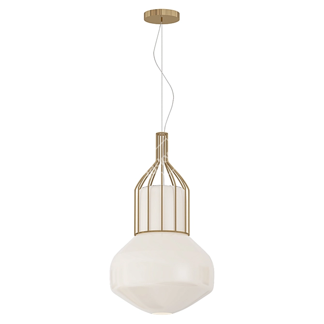 Modern Aerostat Pendant Light 3D model image 1