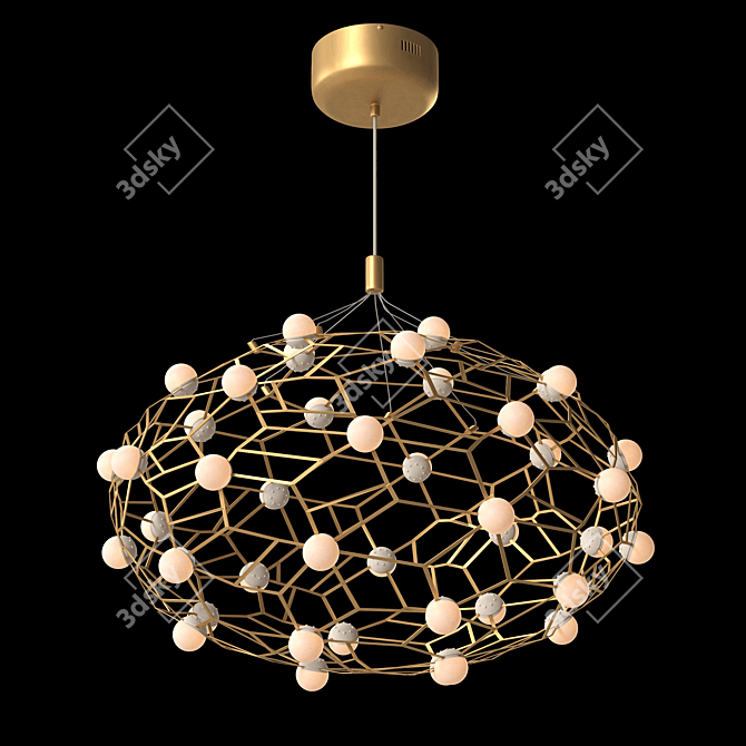 Freya Sheila LED Pendant Light 3D model image 1