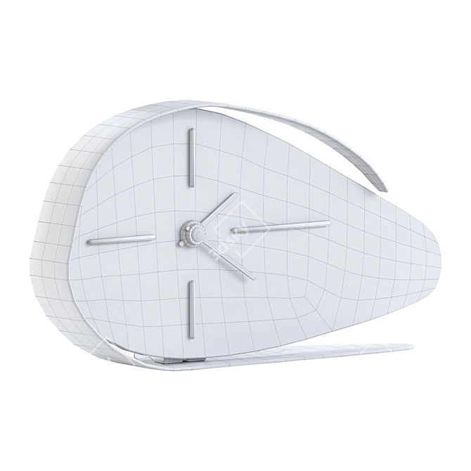 Vintage Table Clock by PRIM 3D model image 5