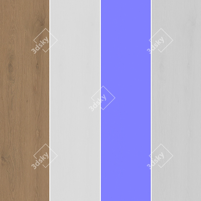 Seamless Oak Textures Collection 3D model image 6
