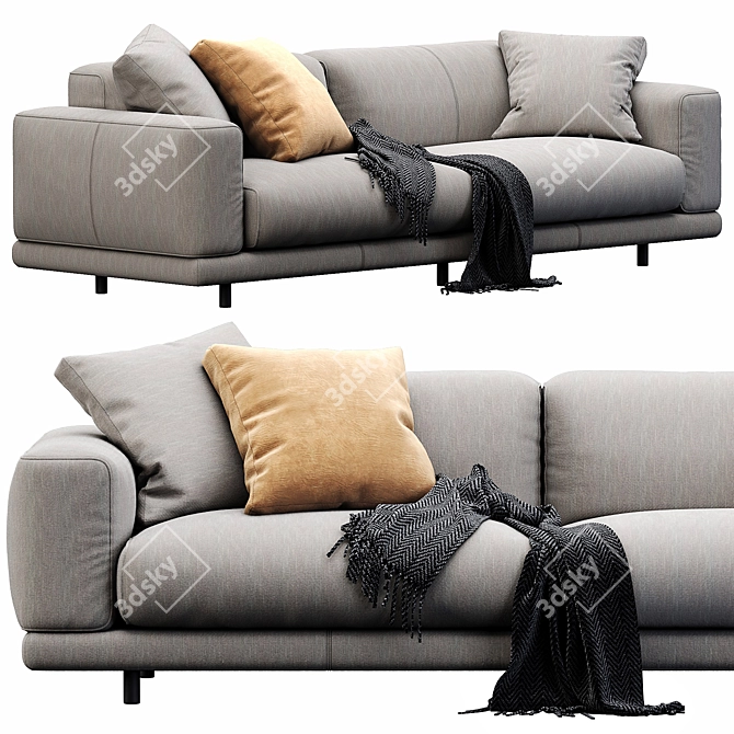 Modern Italian Sofa 3D Model 3D model image 5