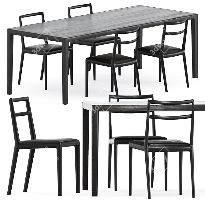 Minimalist Furniture Set by Timeandstyle 3D model image 1
