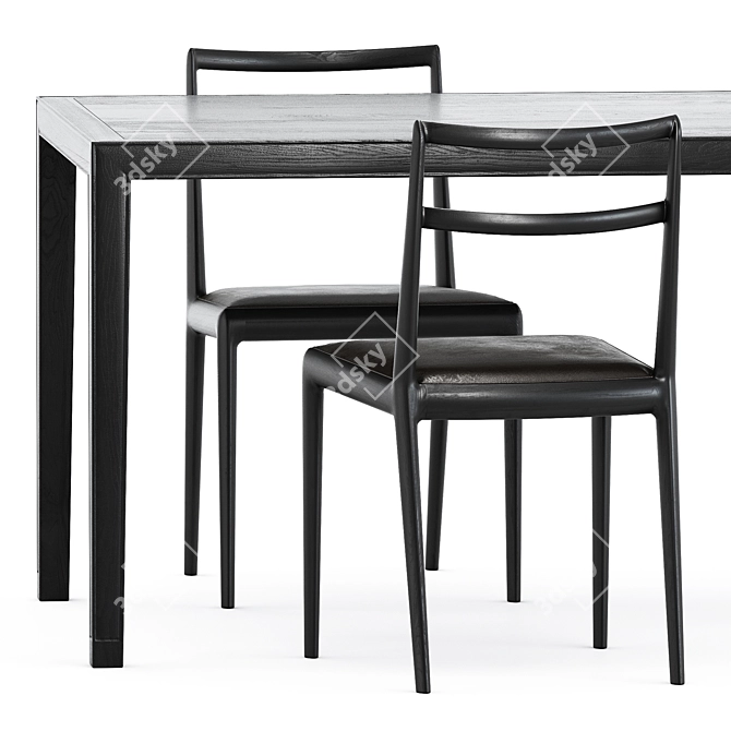 Minimalist Furniture Set by Timeandstyle 3D model image 3
