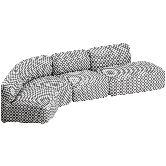 Wendelbo Panorama Curved Sofa 01 3D model image 2