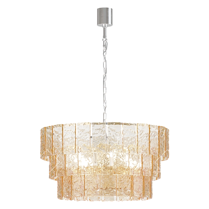 Glace Glass Hanging Chandelier 3D model image 3