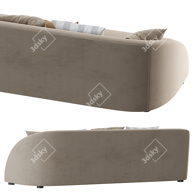Elegant Cruz Sofa Design 3D model image 3