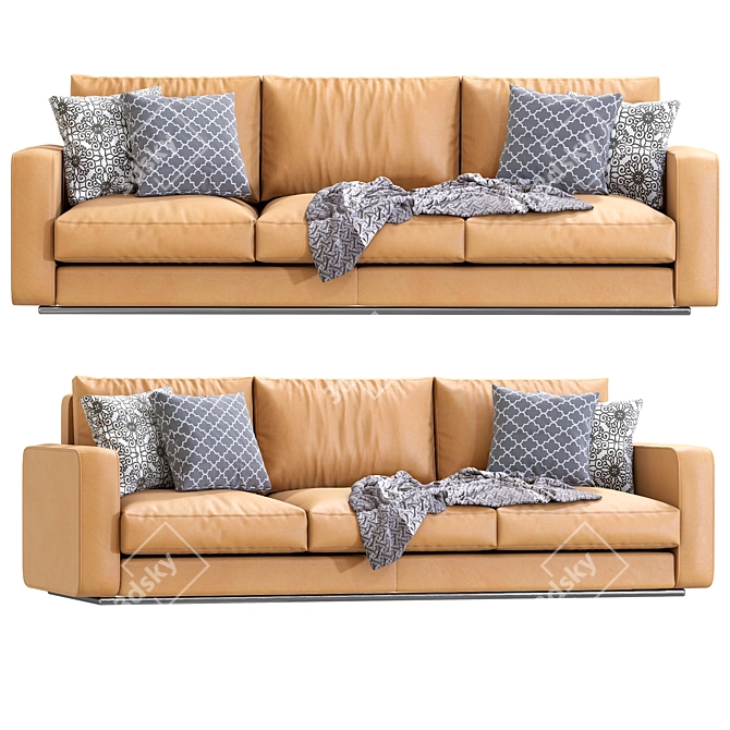 Modern Modular Reversi Sofa Design 3D model image 2