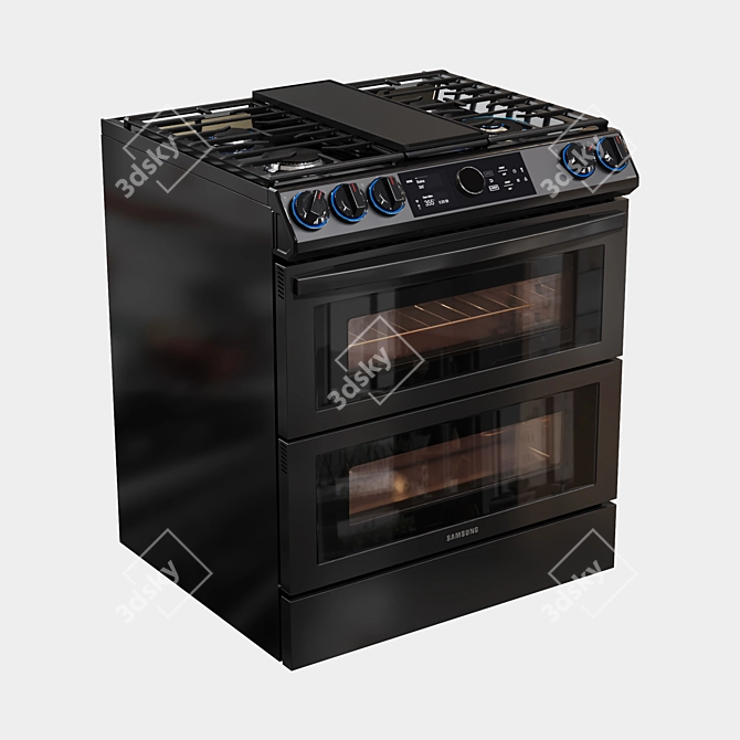 Samsung Flex Duo Dual-Fuel Range 3D model image 18