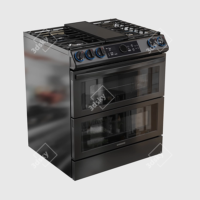 Samsung Flex Duo Dual-Fuel Range 3D model image 25