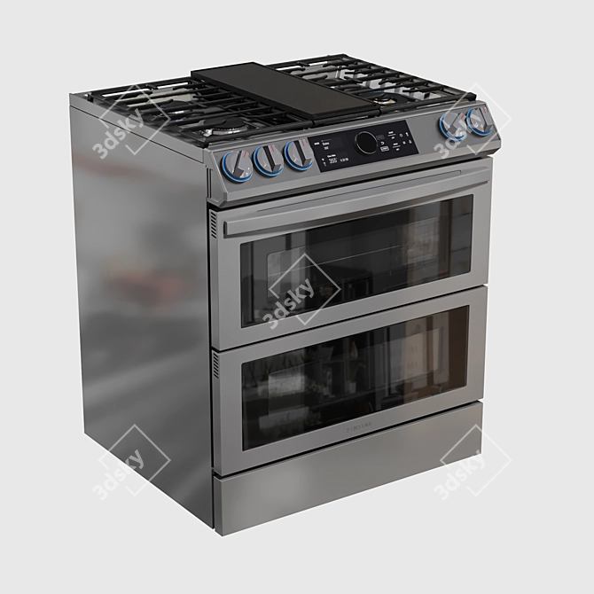 Samsung Flex Duo Dual-Fuel Range 3D model image 26