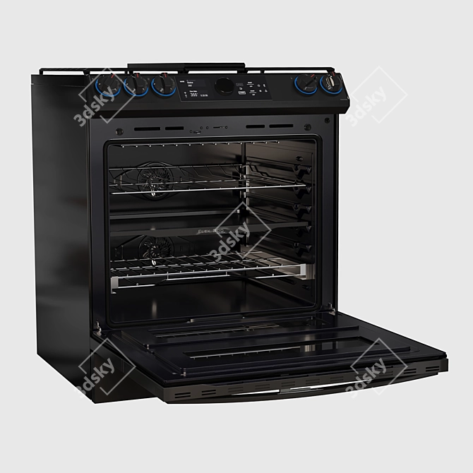 Samsung Flex Duo Dual-Fuel Range 3D model image 28