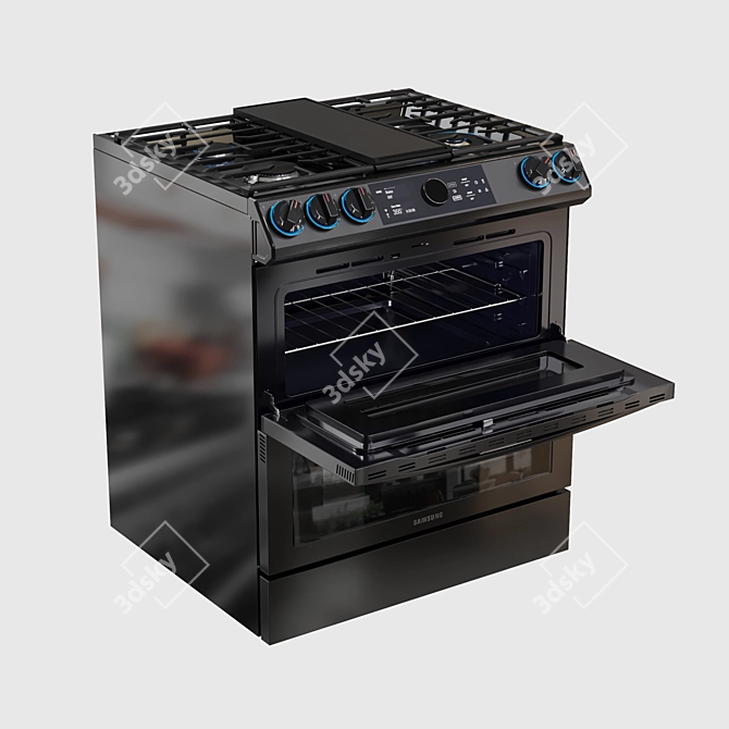 Samsung Flex Duo Dual-Fuel Range 3D model image 29