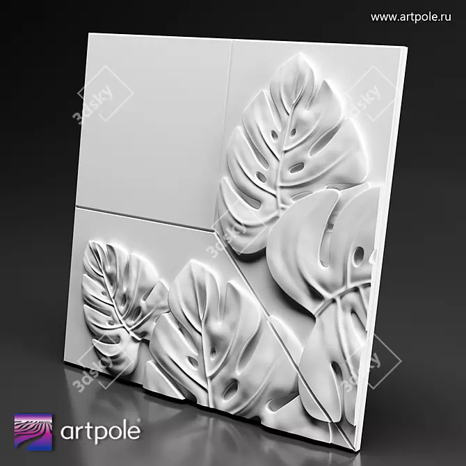 LIST 3D Gypsum Panel - ARTPOLE 3D model image 1