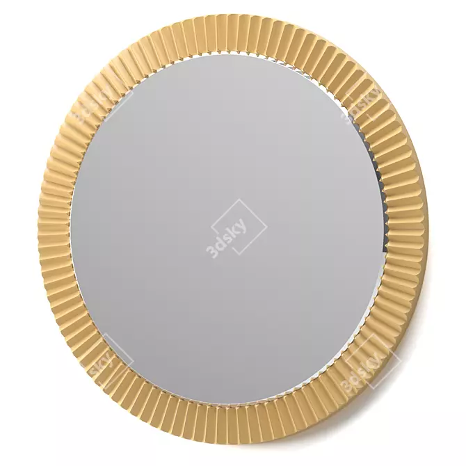 Modern Aster Medium Wall Mirror 3D model image 1