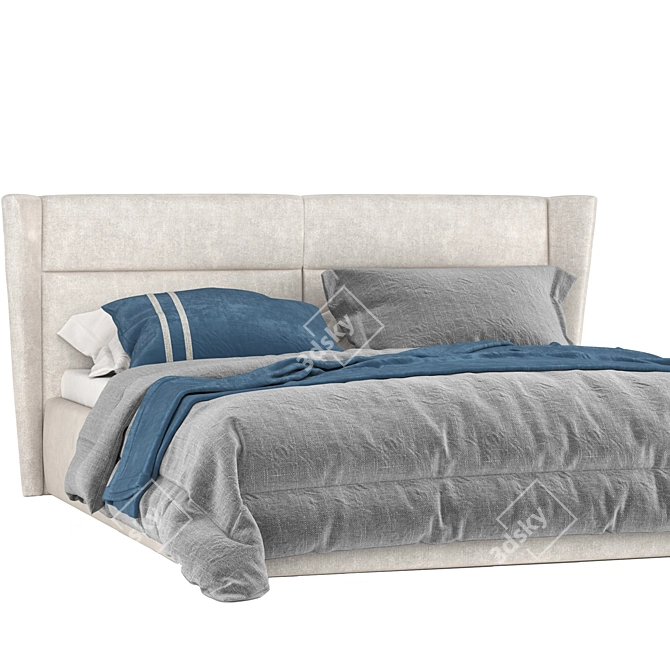 Elegant Atol Sophie Bed 3D model image 2