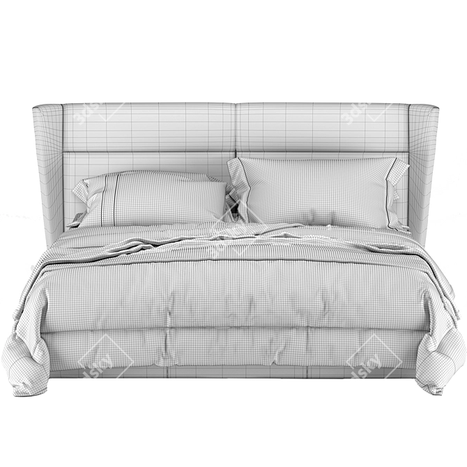 Elegant Atol Sophie Bed 3D model image 4