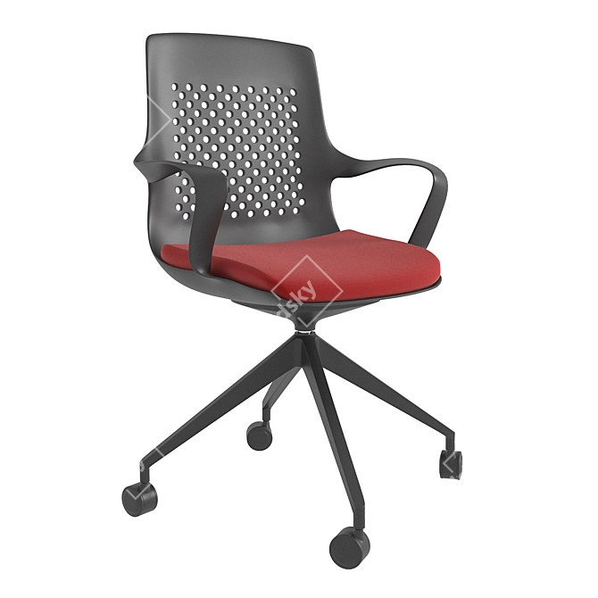 Modern Office Chair - Tara 3D model image 3