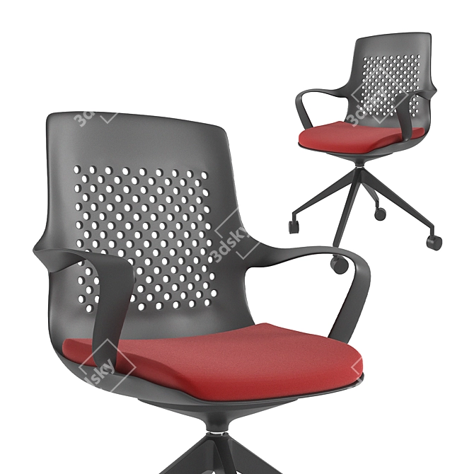Modern Office Chair - Tara 3D model image 4
